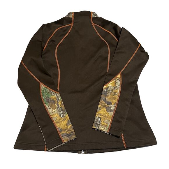 Gamehide Zip Front Brown/Camo Light Fitted Jacket Size Medium - Picture 2 of 4